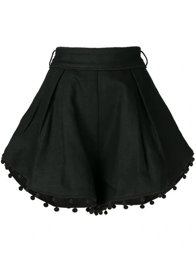 Shop Zimmermann Corsage Shorts - Black