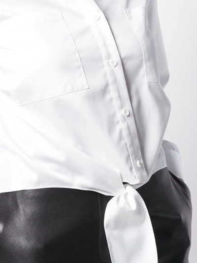 Shop Almaz Knot Shirt In White