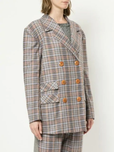 Shop Anouki Checked Blazer - Pink