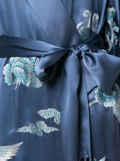 Shop Natori Josie  'cranes' Kleid - Blau In Blue