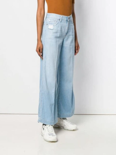 Shop 7 For All Mankind High Waist Flare Jeans In Blue