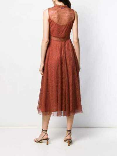 Shop Sandro Cassy Dress In Orange