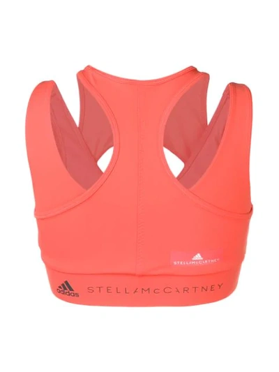 Shop Adidas By Stella Mccartney Triathlon Crop Top In Orange