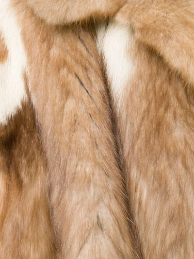 Pre-owned A.n.g.e.l.o. Vintage Cult 1970's Fur Coat In Beige And Brown