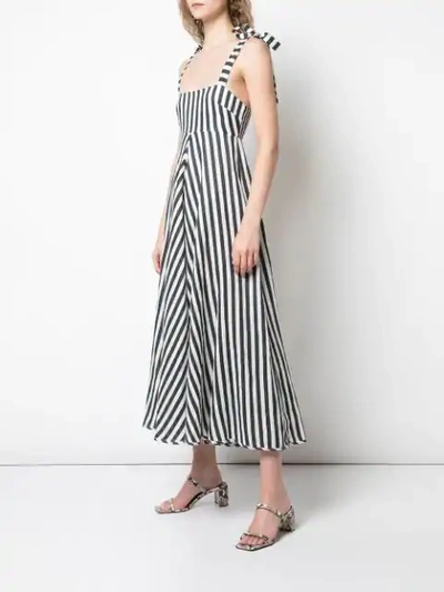 Shop Zimmermann Honour Striped Dress In Black