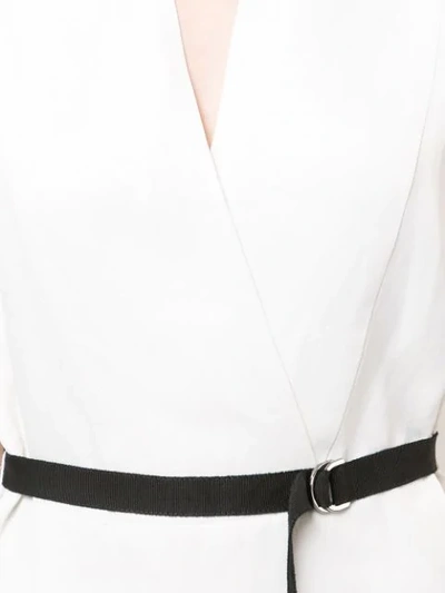 Shop Zero + Maria Cornejo Contrast Belt Dress - White