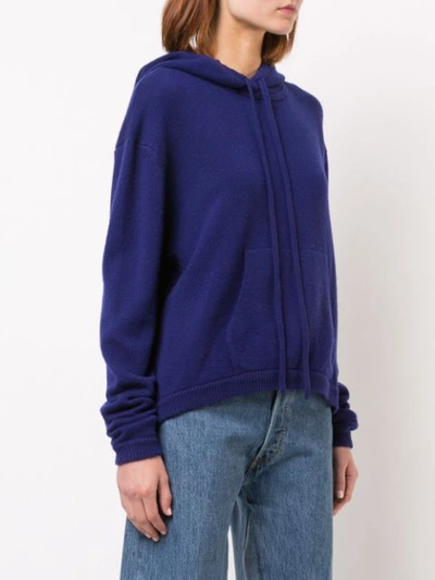 Shop Alexandra Golovanoff Hooded Jumper - Purple