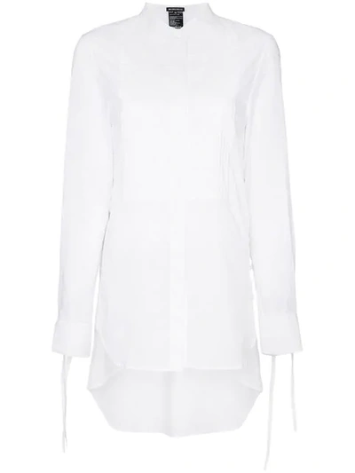 Shop Ann Demeulemeester Hemd Mit Latz In White