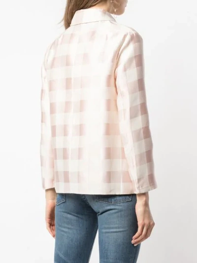 Shop Brock Collection Checked Shirt In Pink