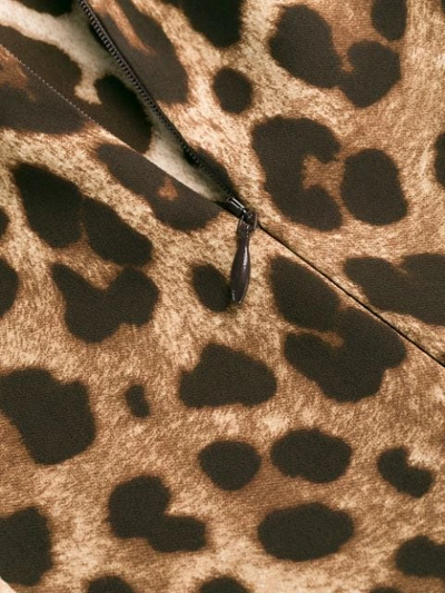 Shop Dolce & Gabbana Leopard Print Top In Neutrals ,brown