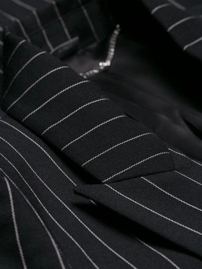 Shop Alexander Mcqueen Striped Print Jacket In Black
