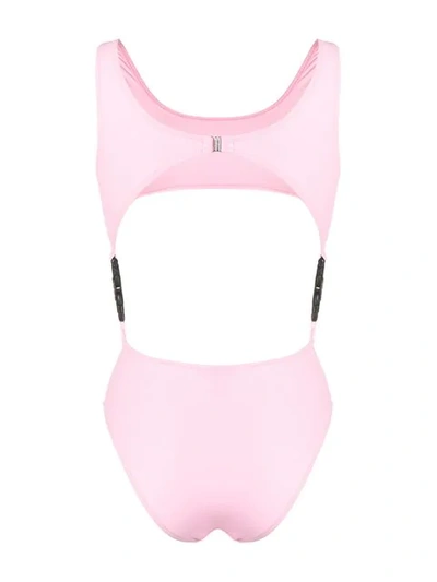 Shop Gcds Cut-out Swimsuit - Pink