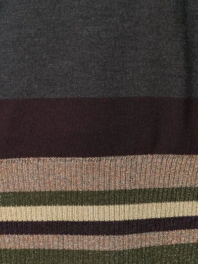 Shop Antonio Marras Stripe Detail Sweater In Grey