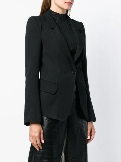 Shop Ann Demeulemeester Classic Fitted Blazer In Black