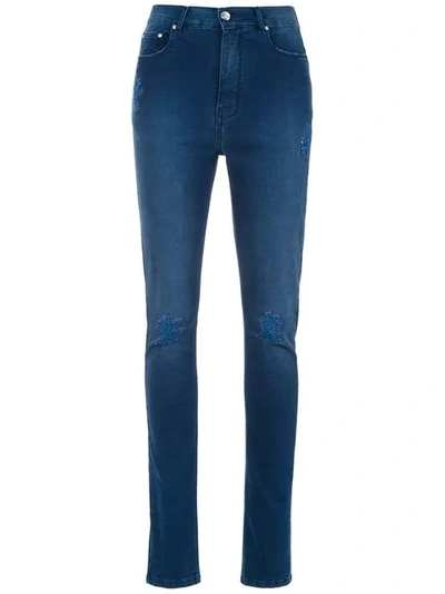 Shop Amapô Kansas Skinny-fit Jeans In Blue