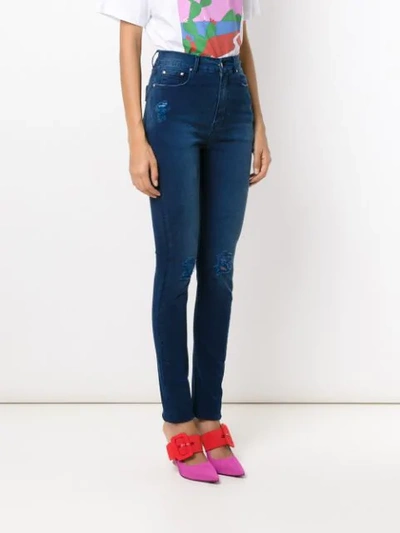 Shop Amapô Kansas Skinny-fit Jeans In Blue