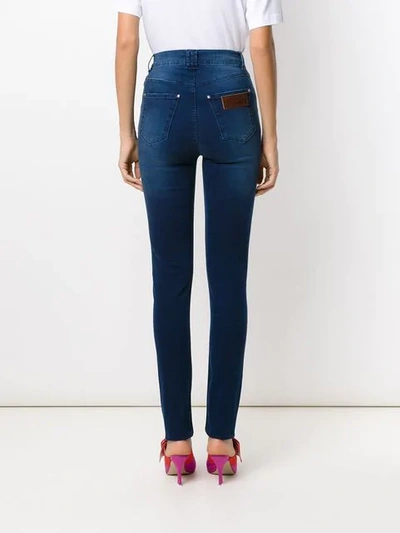 Shop Amapô Kansas Skinny-fit Jeans In Blue