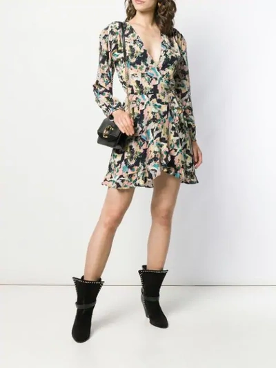 Iro Bloomy Wrap Dress In Green ModeSens