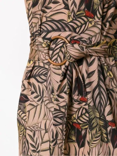Shop Andrea Marques Printed Midi Dress In Neutrals
