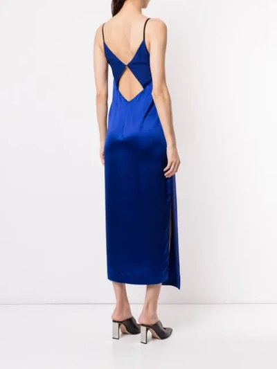 Shop Dion Lee Tessellate E-hook Dress In Blue