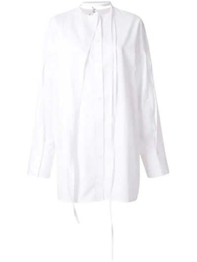 Shop Boyarovskaya Oversized Button Down Shirt In White