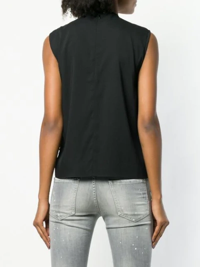 Shop Dsquared2 Lace Panel Tank In Black