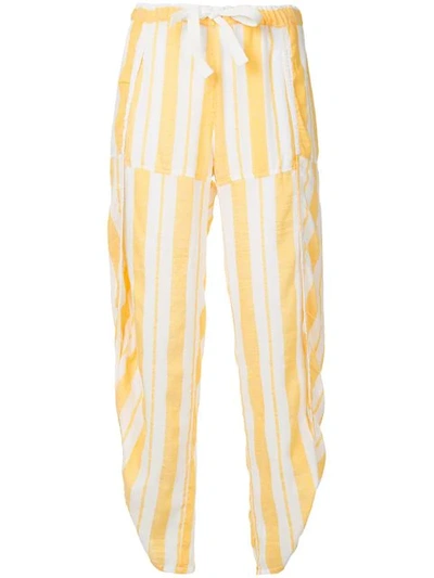 Shop Lemlem Doro Fly Away Trousers In Yellow