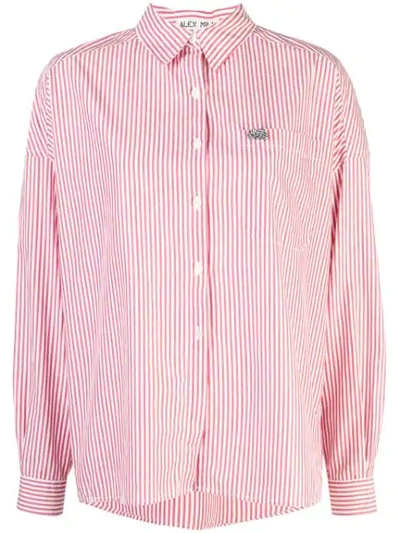 ALEX MILL STRIPED SHIRT - 红色