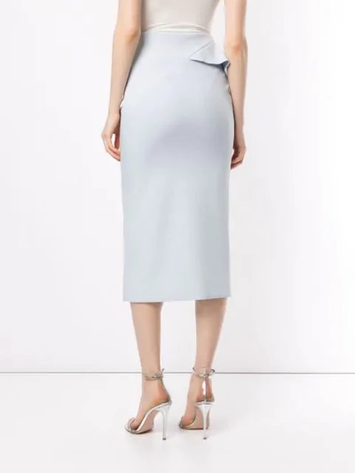 Shop Rachel Gilbert Arden Ruffle Skirt In Blue
