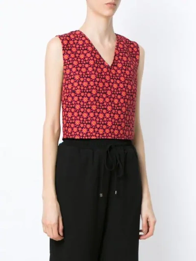 Shop Olympiah 'papa' Cropped-top In Red