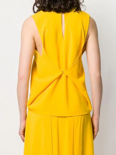 Shop Maison Rabih Kayrouz Sleeveless Shift Top In Yellow