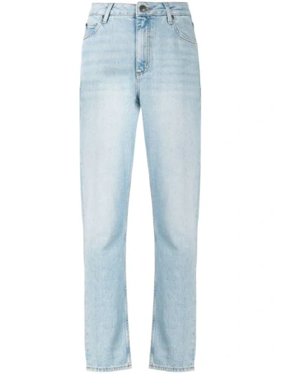 Shop Sandro Parisien Straight Jeans In Blue