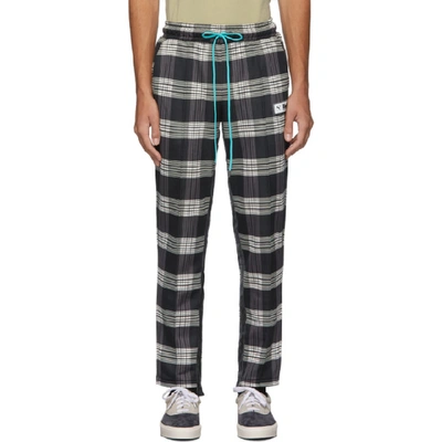 Shop Rhude Black And White Puma Edition Aop Lounge Pants