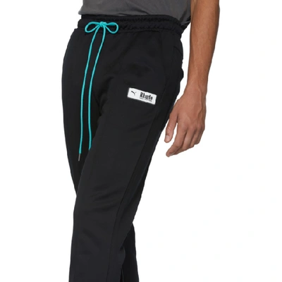 Shop Rhude Black Puma Edition Track Lounge Pants