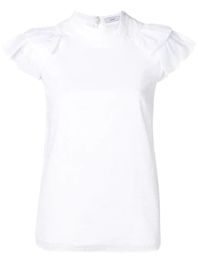 Shop Erdem Ruffle Sleeve Blouse - Farfetch In White