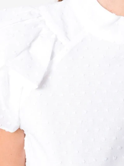 Shop Erdem Ruffle Sleeve Blouse - Farfetch In White