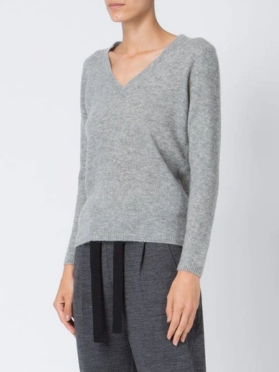 Shop Maison Ullens V-neck Sweater In Grey