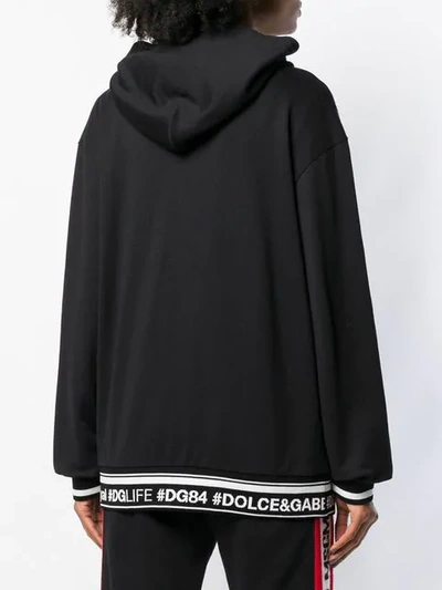 Shop Dolce & Gabbana Dg Love Cardigan In Black