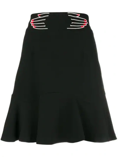 Shop Vivetta Short Flared Skirt - Black