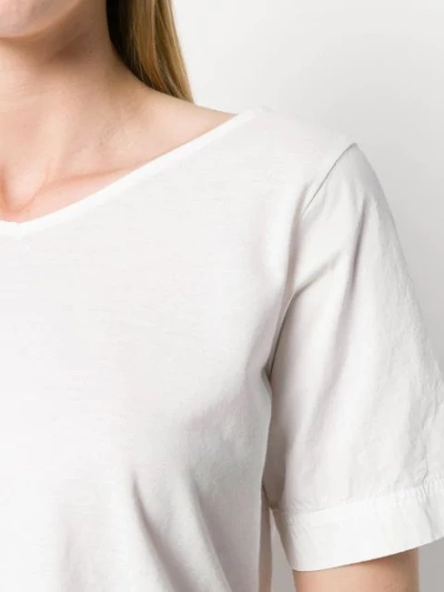 Shop Casey Casey V-neck T-shirt - White