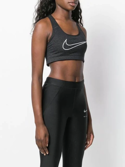 Shop Alyx X Nike Logo Cropped Top In Black