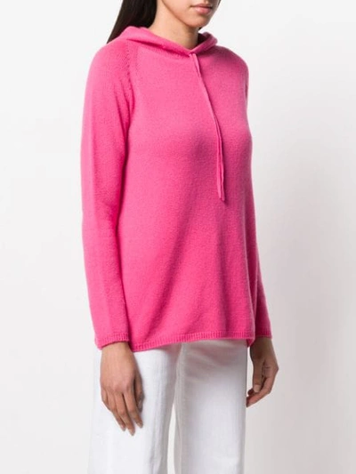 Shop Max Mara Meris Cashmere Hoodie In Pink