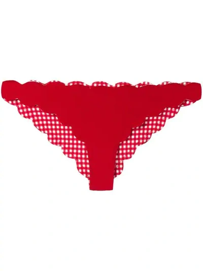 Shop Marysia Antibes Bikini Bottoms In Red