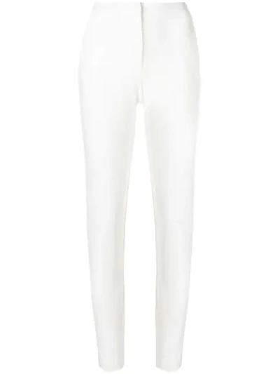 Shop Blugirl High Waist Trousers In White