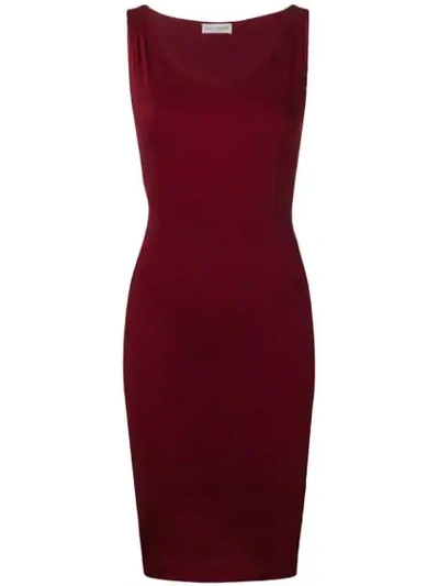 Pre-owned Dolce & Gabbana Sleeveless Fitted Dress In Red