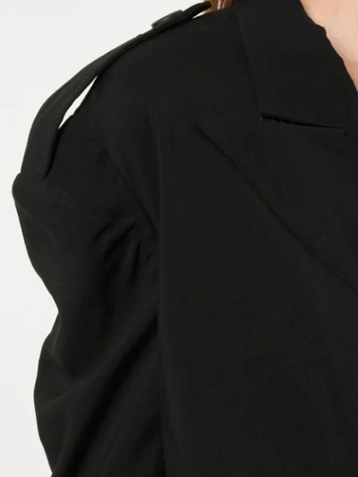 Shop Yohji Yamamoto Kurzer Blazer - Schwarz In Black