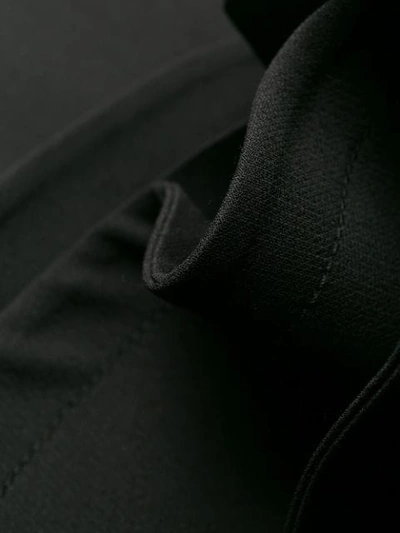 Shop Valentino Peplum Hem Short Shorts In Black