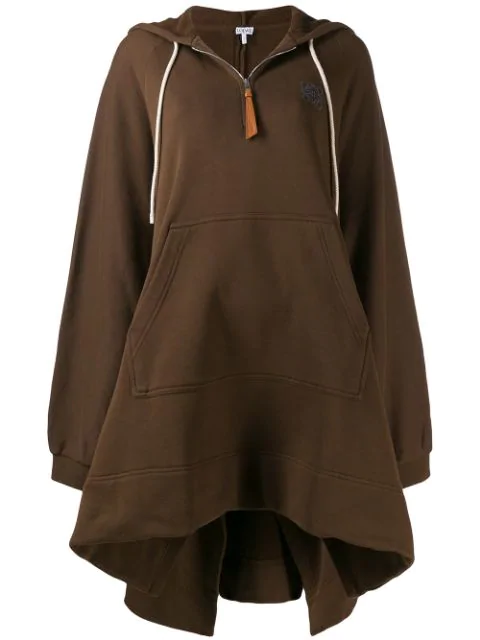brown oversized hoodie