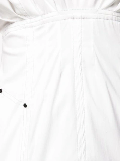 Shop Talbot Runhof Long Shirt Dress In White