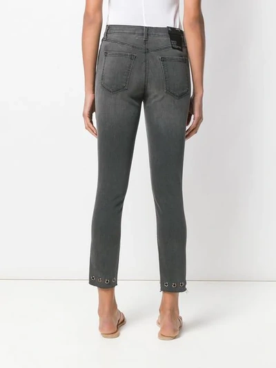 Shop J Brand Alana Cropped Jeans In Grey
